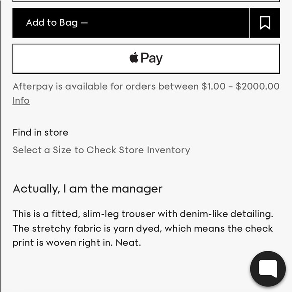 Aritzia Sunday Best Freshman Check Pants - Picture 5 of 9